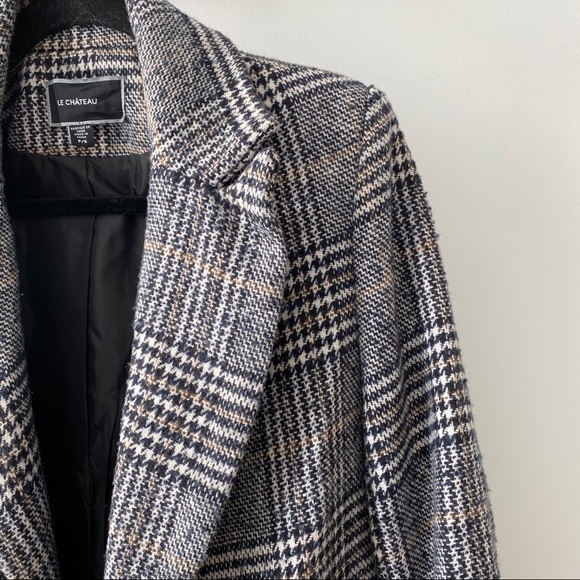 Le Chateau Plaid Coat - Picture 5 of 7